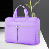 Ferkurn Laptop Bag Case Women Men Computer Bag Compatible with MacBook/HP/LG/Dell, Shoulder Strap Slim Carrying Messenger Briefcase, Purple, 15.6 - 16 Inch