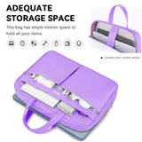 Ferkurn Laptop Bag Case Women Men Computer Bag Compatible with MacBook/HP/LG/Dell, Shoulder Strap Slim Carrying Messenger Briefcase, Purple, 15.6 - 16 Inch