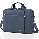 Ferkurn Laptop Case Sleeve 15.6 16 Inch Laptop Bag for Women Men Compatible with HP Envy Pavilion/Dell Inspiron XPS/Lenovo/Acer, Shoulder Strap Carrying Briefcase Computer Messenger Bag Case, Grey