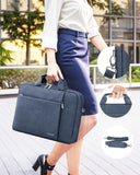 Ferkurn Laptop Case Sleeve 15.6 16 Inch Laptop Bag for Women Men Compatible with HP Envy Pavilion/Dell Inspiron XPS/Lenovo/Acer, Shoulder Strap Carrying Briefcase Computer Messenger Bag Case, Grey