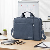 Ferkurn Laptop Case Sleeve 15.6 16 Inch Laptop Bag for Women Men Compatible with HP Envy Pavilion/Dell Inspiron XPS/Lenovo/Acer, Shoulder Strap Carrying Briefcase Computer Messenger Bag Case, Grey
