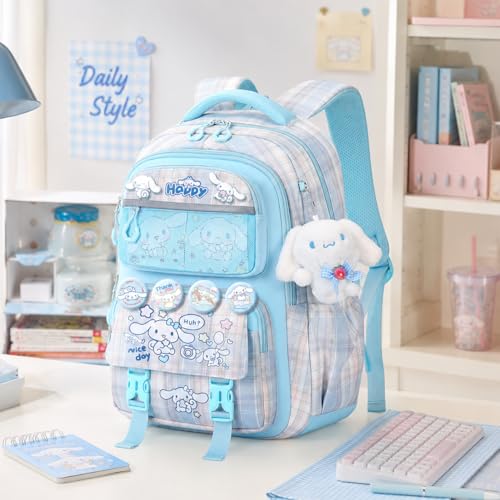 Festa Park Cute Backpack for Women Men, Ita Bag Kawaii Backpack Cutecore Grunge Y2K Daypack Shoulder Bag Bookbag Backpacks (Sky Blue)