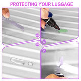 Feybaul Luggage Cover 28 Inch TSA Approved,Full Clear 3mm Thickness Suitcase Cover for Luggage Suitable 28 - 29 Inch Suitable for Long Travel Accessories