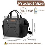 FHELAD Small Diaper Bag Backpack, Stroller Organizer with Insulated Cup Holder & Detachable Shoulder Strap, Convertible Diaper Bag Tote for Short Trip (Black)