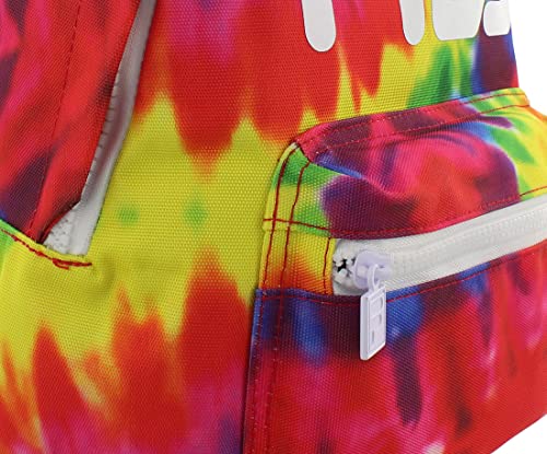 Fila Altra Mini Backpack Tie Dye 12" H x 10" W x 4" D Womens Backpacks, Color: Multi/Pink Glow
