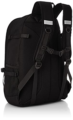 Fila FM2321 Cursive Embroidered Large Capacity Large Backpack - black