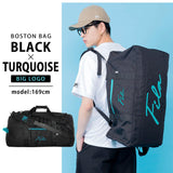 FILA(フィラ) Men's Boston Bag, Black Turquoise