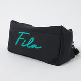 FILA(フィラ) Men's Boston Bag, Black Turquoise