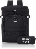 Fila Pregio Square Backpack, 33L, black (black 19-3911tcx), One Size
