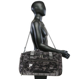 Fila Source Sm Travel Gym Sport Duffel Bag, Black Digi Camo, One Size