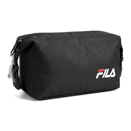 Fila Travel Toiletry Bag for Men & Women, Portable Cosmetic Organizer with Zipper, Lightweight Polyester Dopp Kit for Vacation, Gym, | Backpacks4Less