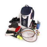 Fila Ultimate Tennis Backpack with Shoe Pocket, Navy/White/Red