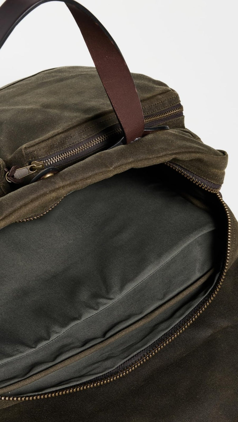 Filson Men's Tin Cloth 24 Hour Briefcase, Otter Green, One Size