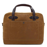 Filson Tin Cloth Compact Laptop Briefcase (Dark Tan)