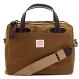 Filson Tin Cloth Compact Laptop Briefcase (Dark Tan)