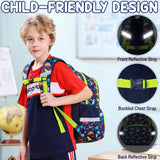 Fimibuke Kids Backpack for Girls, Waterproof Toddler School Bag Cute Bookbag Set with Lunch Box & Pencil Case for Preschool Kindergarten Elementary School Student Ages 3 - 12, Mermaid, 3PCS