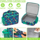 Fimibuke Kids Backpack for School Boys, 3PCS Waterproof Toddler School Bag Cute Bookbag Set with Lunch Box & Pencil Case for Preschool Kindergarten Elementary Back to School Student Ages 3 - 12, Trucks