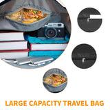 Finnhomy 50L Expandable Rolling Duffel Bag with Wheels Foldable Duffel Bag for Travel Carry on Bag with Wheels Luggage Travel bag Detachable Wheel Duffel Bag for Shopping Travel Outdoor, Black