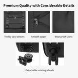 Finnhomy 50L Expandable Rolling Duffel Bag with Wheels Foldable Duffel Bag for Travel Carry on Bag with Wheels Luggage Travel bag Detachable Wheel Duffel Bag for Shopping Travel Outdoor, Black