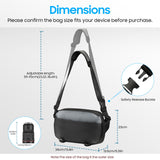FINTIE Camera Sling Bag for DSLR/SLR/Mirrorless, Waterproof Crossbody Camera Case with Tripod Holder for Canon R50/R100/Sony A6400/Nikon Z6 III for Amateur Photographers, Black + Gray