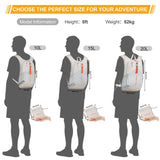 FIORETTO 10L Hiking Backpack for Women Men Mini Packable Backpack Lightweight Small Daypack for Camping Travel Outdoor, Beige