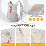 FIORETTO 10L Hiking Backpack for Women Men Mini Packable Backpack Lightweight Small Daypack for Camping Travel Outdoor, Beige
