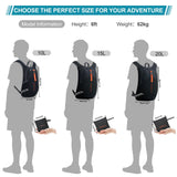 FIORETTO 10L Hiking Backpack for Women Men Mini Packable Backpack Lightweight Small Daypack for Camping Travel Outdoor, Black