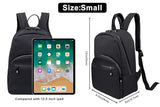FIREDOG Mini Smell Proof Backpack with Lock for Men Women, Smell Proof Bookbag for Travel (Black)