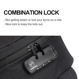 FIREDOG Mini Smell Proof Backpack with Lock for Men Women, Smell Proof Bookbag for Travel (Black)