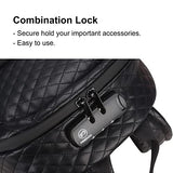 FIREDOG Smell Proof Backpacks with Lock, Smell Proof Bookbag Bag for Men Women Travel (Black)