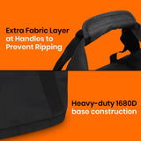 Fitdom 130L 35" Heavy Duty Extra Large Duffle with Upgrade Zipper, Durable & Water Resistant. Perfect as Camping Bag Travel Storage Tent Storage Sports Equipment Bag For Coaches & More