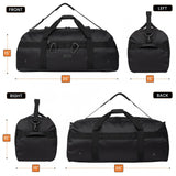 Fitdom 132L 36" Heavy Duty Extra Large Sports Gym Equipment Travel Duffel Bag W/Adjustable Shoulder & Compression Straps. Perfect for Soccer Baseball Basketball Hockey Football Team Coaches & More