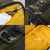 Fitdom Tactical Toiletry Bag Dopp Kit Case For Men. Perfect For Travel & Storage. Fits Large & Small Cosmetic Makeup, Clipper, Toothbrush, Shower, Shaving & Grooming Care. Best Overnight Organizer