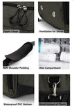 Fitgriff® Gym Bag for Men & Women with Shoe & Wet Compartment - Duffle Bag for Travel, Sports, Fitness & Workout (Army Green, 19 x 10 x 10″ (Small))