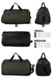 Fitgriff® Gym Bag for Men & Women with Shoe & Wet Compartment - Duffle Bag for Travel, Sports, Fitness & Workout (Army Green, 19 x 10 x 10″ (Small))