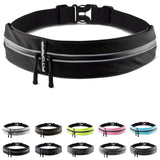 Fitgriff® Running Belt for Men & Women - Secure Jogging Pouch for Phone, Keys & Essentials - For All Cell Phones (Black, 33.5" - 47.5" Waist Size)