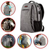 Five Star Travel Laptop Backpack, Anti Theft Laptop Bag with USB Charging Cable & Headphone Interface, Business Backpack for Men Women,College Computer Bag