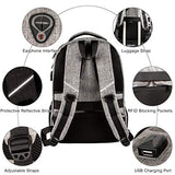 Five Star Travel Laptop Backpack, Anti Theft Laptop Bag with USB Charging Cable & Headphone Interface, Business Backpack for Men Women,College Computer Bag