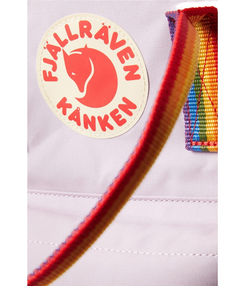Fjällräven Kånken Rainbow Backpack for Men, and Women - Durable Fabric with Adjustable Shoulder Straps, and Lightweight Backpack Pastel Lavender/Rainbow One Size One Size