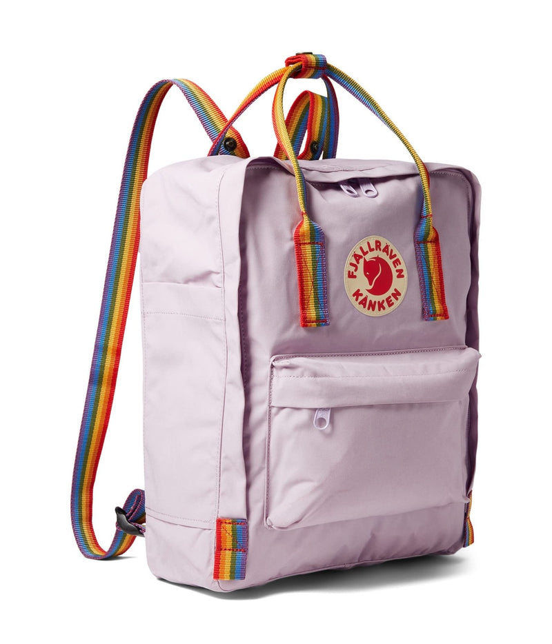 Fjällräven Kånken Rainbow Backpack for Men, and Women - Durable Fabric with Adjustable Shoulder Straps, and Lightweight Backpack Pastel Lavender/Rainbow One Size One Size