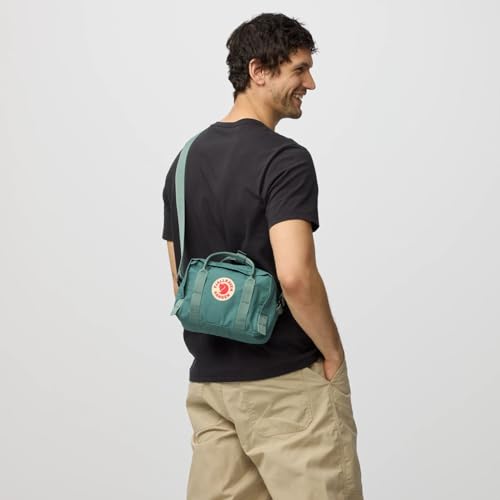 Fjällräven Kanken Crossbody - Water-Resistant Fabric, Compact Storage, Adjustable Strap - Travel, Frost Green, One Size