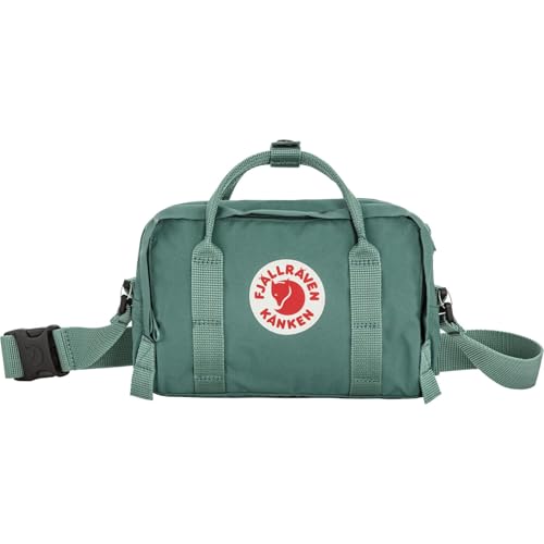 Fjällräven Kanken Crossbody - Water-Resistant Fabric, Compact Storage, Adjustable Strap - Travel, Frost Green, One Size | Backpacks4Less