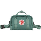 Fjällräven Kanken Crossbody - Water-Resistant Fabric, Compact Storage, Adjustable Strap - Travel, Frost Green, One Size