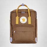 Fjällräven Kanken Koncept Backpack - Structured Design, Water-Resistant, Durable Fabric - School, Travel, Khaki Dust-Kantarell, One Size