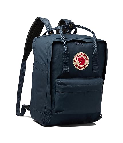 Fjällräven Kanken Laptop 15 Backpack - Padded Laptop Sleeve, Durable Vinylon Fabric - School, Travel, Navy