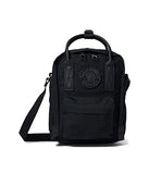 Fjällräven Kanken No. 2 Black Sling - Durable G-1000 Fabric, Premium Leather Details - Travel, Black, One Size