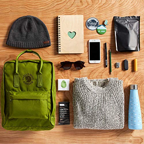 Fjällräven Re-Kanken Backpack - Lightweight Durable Everyday Travel Laptop Bag, Black