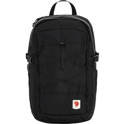 Fjällräven Skule 24 Backpack - Spacious Storage, Padded Back Panel, Breathable Design - Travel, Hiking, School, Black, One Size