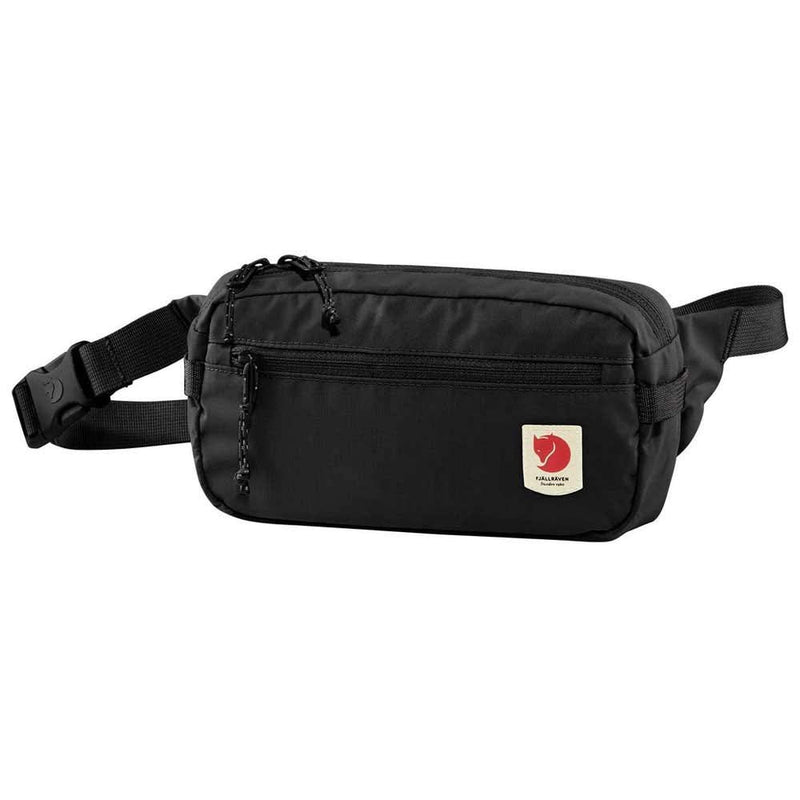 Fjällräven High Coast Hip Pack – Lightweight Waist Pack, Crossbody Sling Bag for Travel, Hiking & Everyday Use, Black