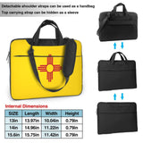 Flag of New Mexico Printed Laptop Crossbody Bag Crossbody Briefcase Easy To Use When Traveling For Business 15.6 inch